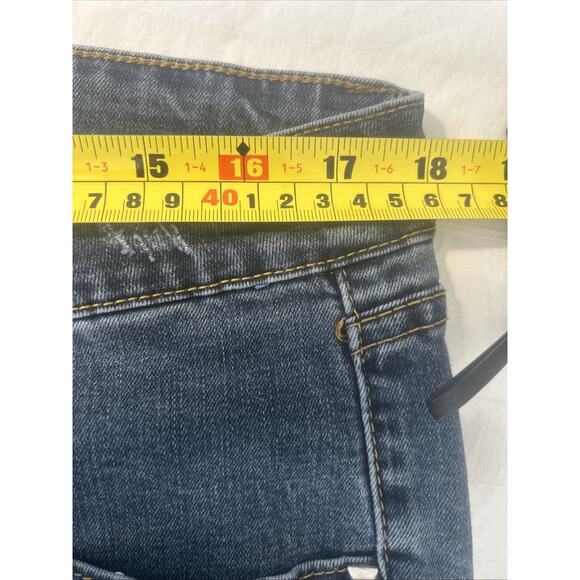 Premiere Demin Jeans Size 36x30 Wide Flair Cross Embellished Pockets Bling Studs - Picture 7 of 9